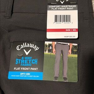 Callaway Black Comfort Waistband Pants